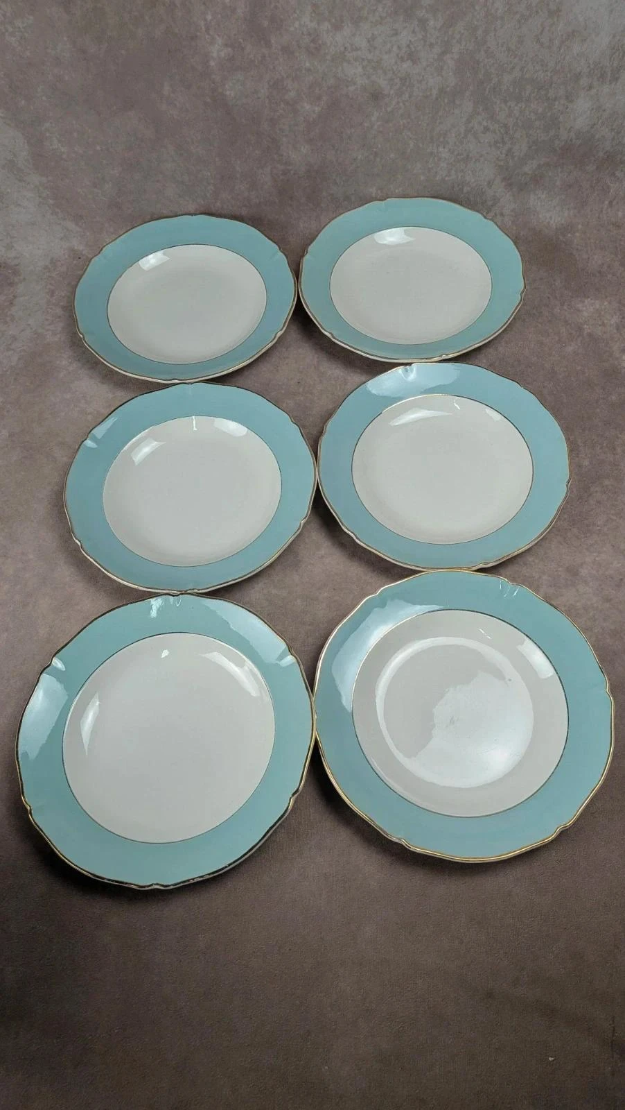 Lot de 6 assiettes creuses anciennes Seranord Saint-amand – Modèle Chambord – photo 2